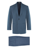 Blue Denim Non Crush Linen Suit - Joe Bananas | Australia