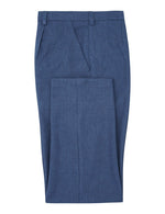 Blue Denim Non Crush Linen Trousers - Joe Bananas | Australia