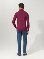 Bougainvillea Cotton Suri Zip Neck Sweater - Joe Bananas | Australia