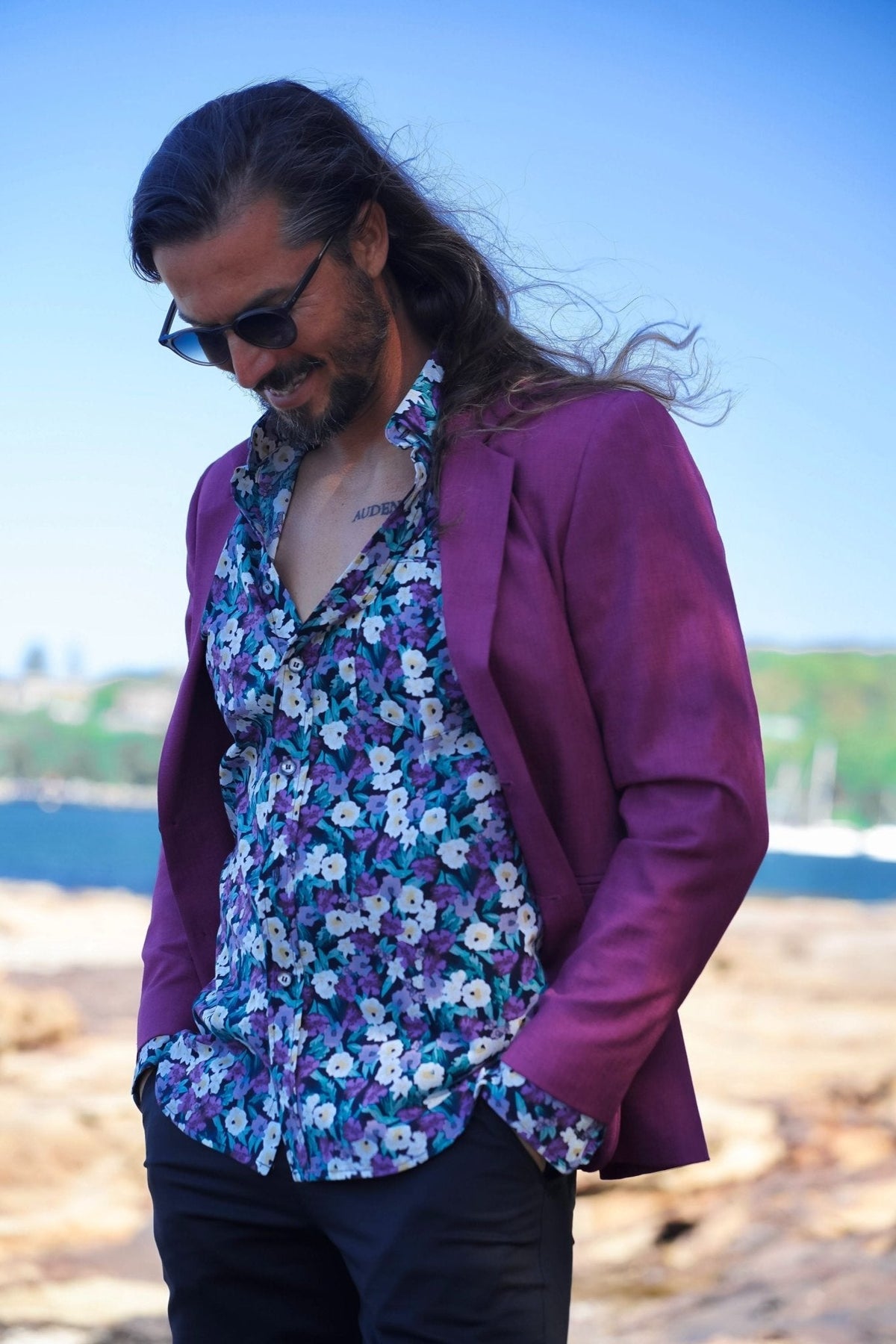 Bougainvillea Non Crush Linen Jacket - Joe Bananas | Australia