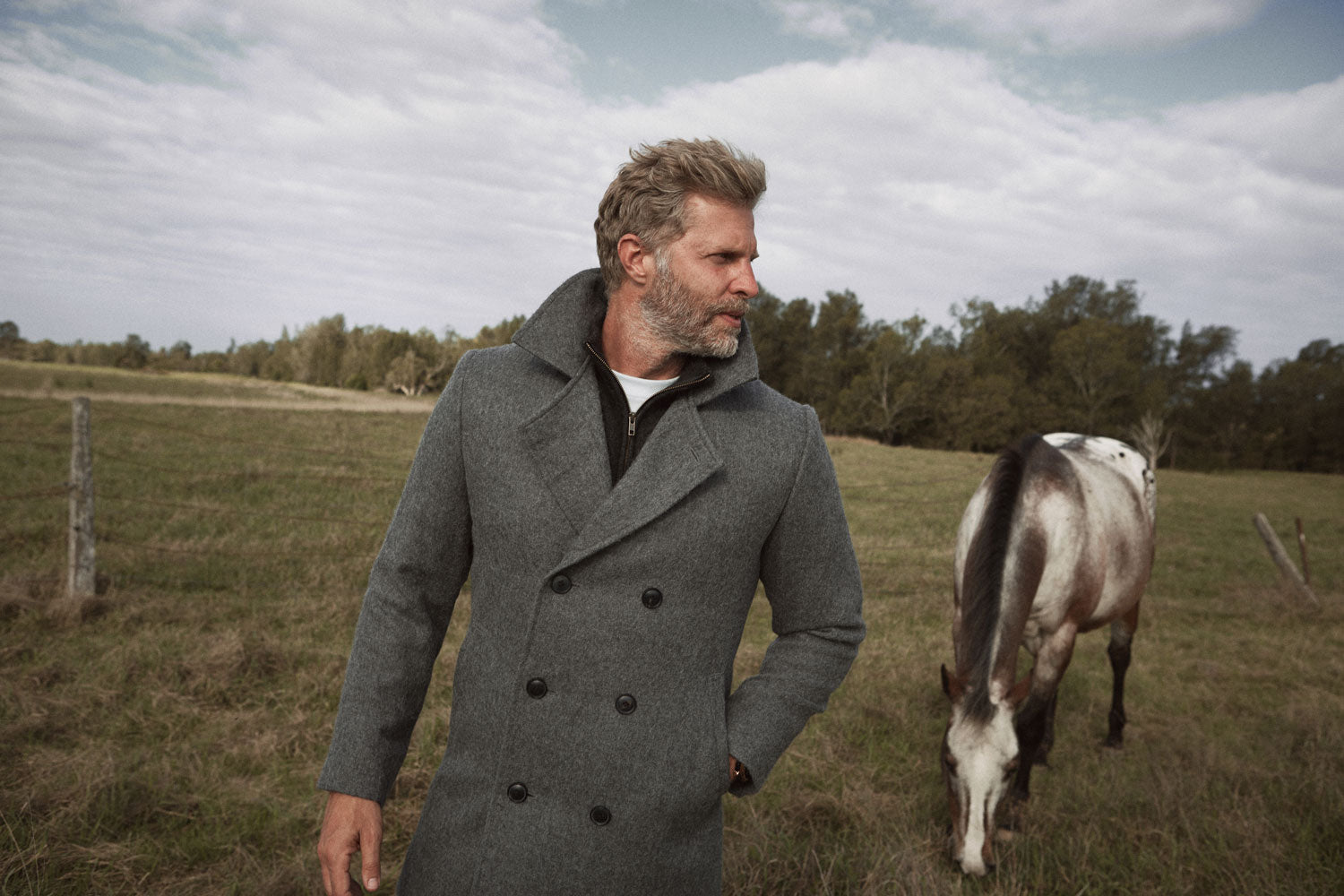 Charcoal Suri Pea Coat - Joe Bananas | Australia