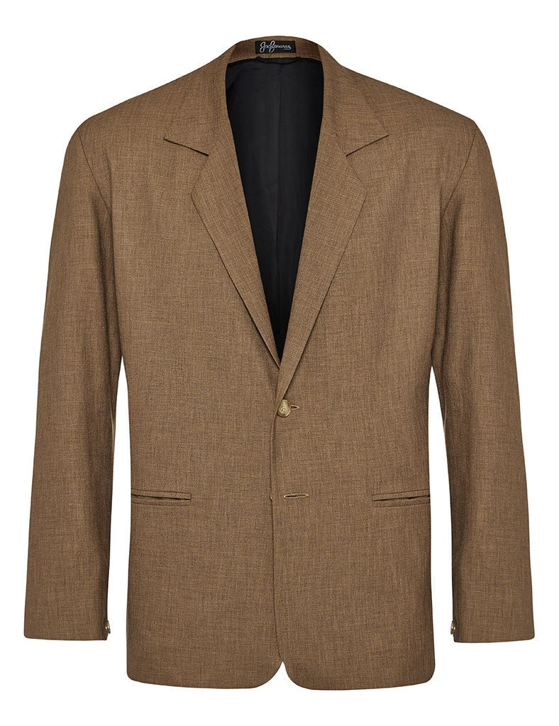 Coffee Non Crush Linen Jacket - Joe Bananas | Australia