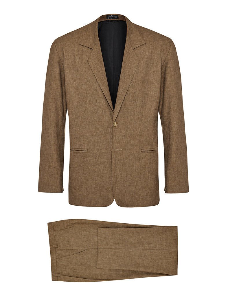 Coffee Non Crush Linen Suit - Joe Bananas | Australia