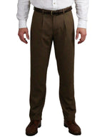 Coffee Non Crush Linen Trousers - Joe Bananas | Australia