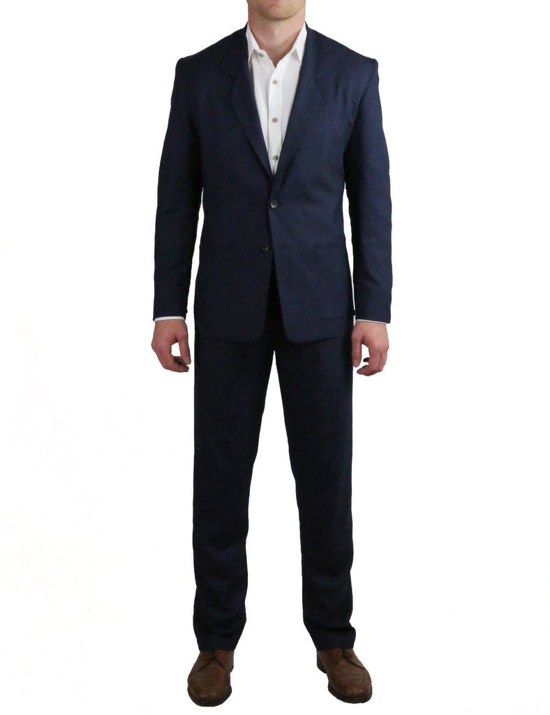 Navy Non Crush Linen Suit - Joe Bananas | Australia