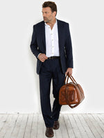 Navy Non Crush Linen Suit - Joe Bananas | Australia