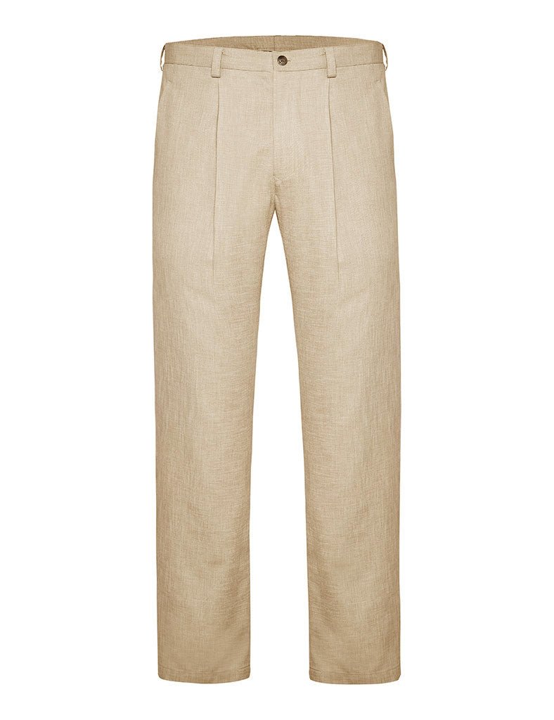 Oatmeal Non Crush Linen Suit - Joe Bananas | Australia