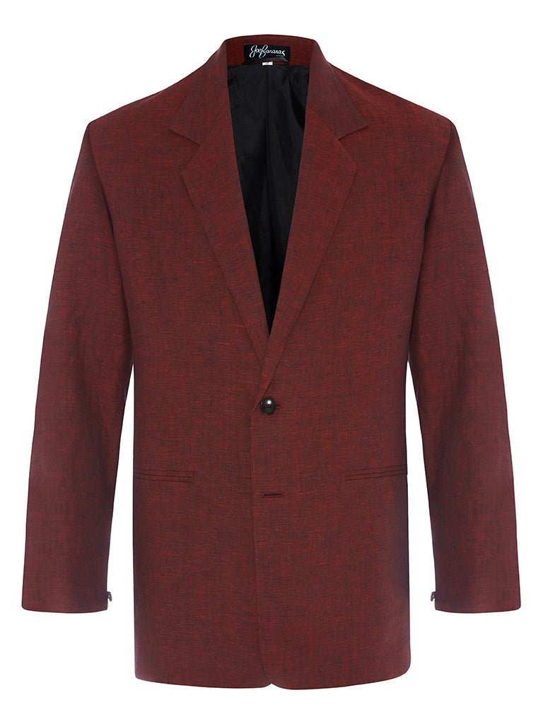 Ox Blood Linen Jacket - Joe Bananas | Australia