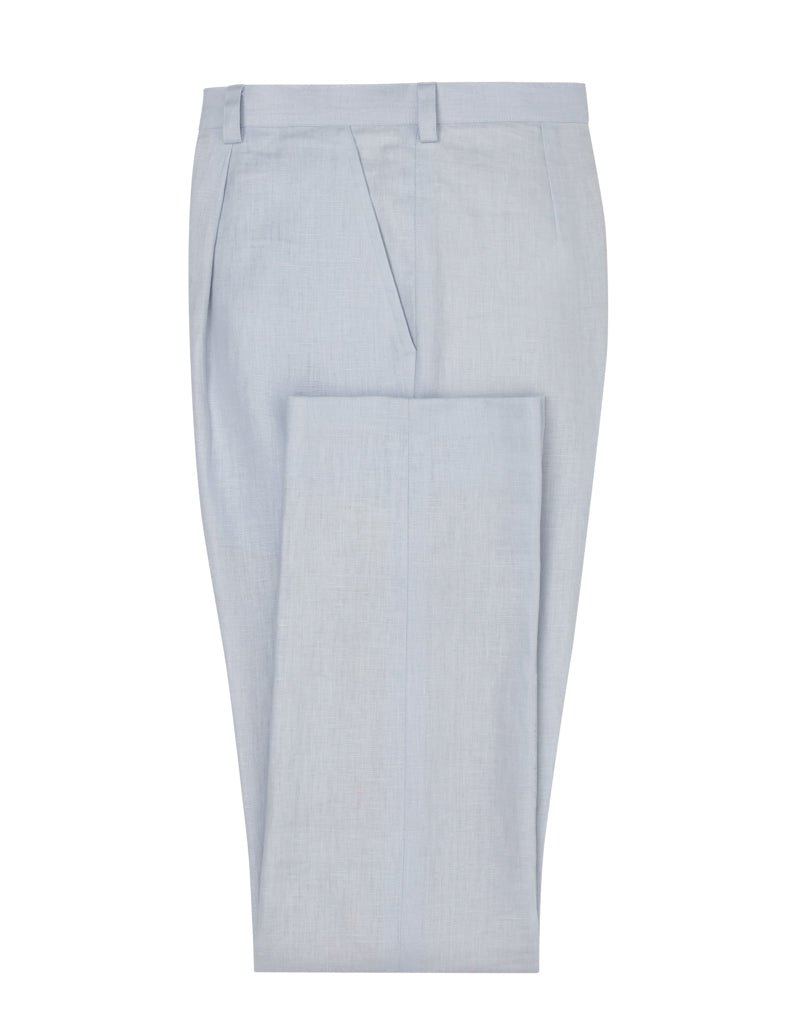 Powder Blue Linen Trousers - Joe Bananas | Australia