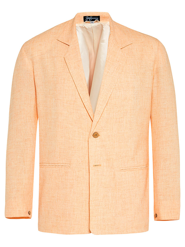 Salmon Sorbet Non Crush Linen Jacket