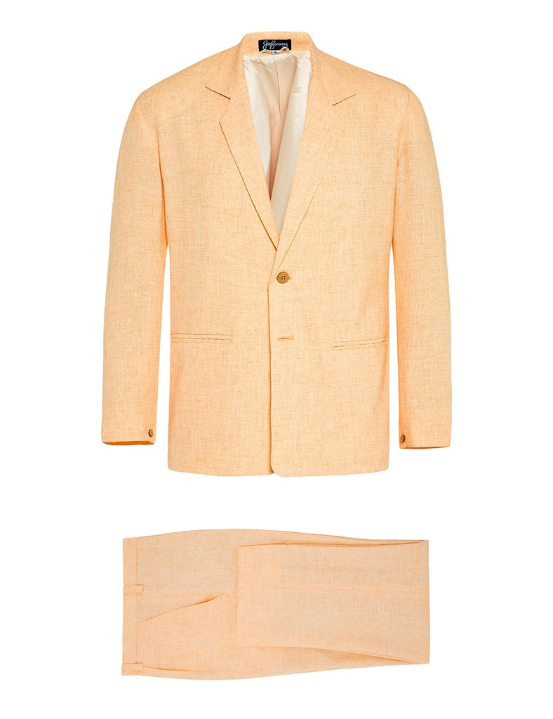 Salmon Sorbet Non Crush Linen Suit