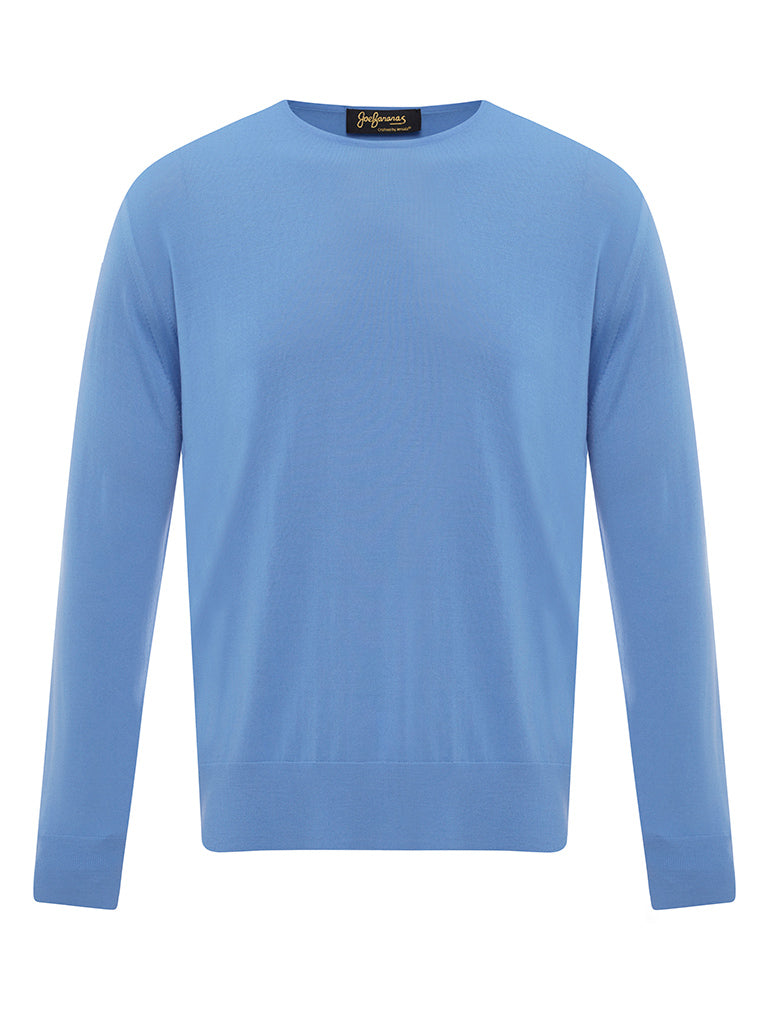 Golden Fibre Regatta Blue Crew Neck