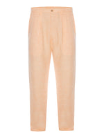 Salmon Sorbet Non Crush Linen Trousers