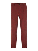 Ox Blood Linen Trousers